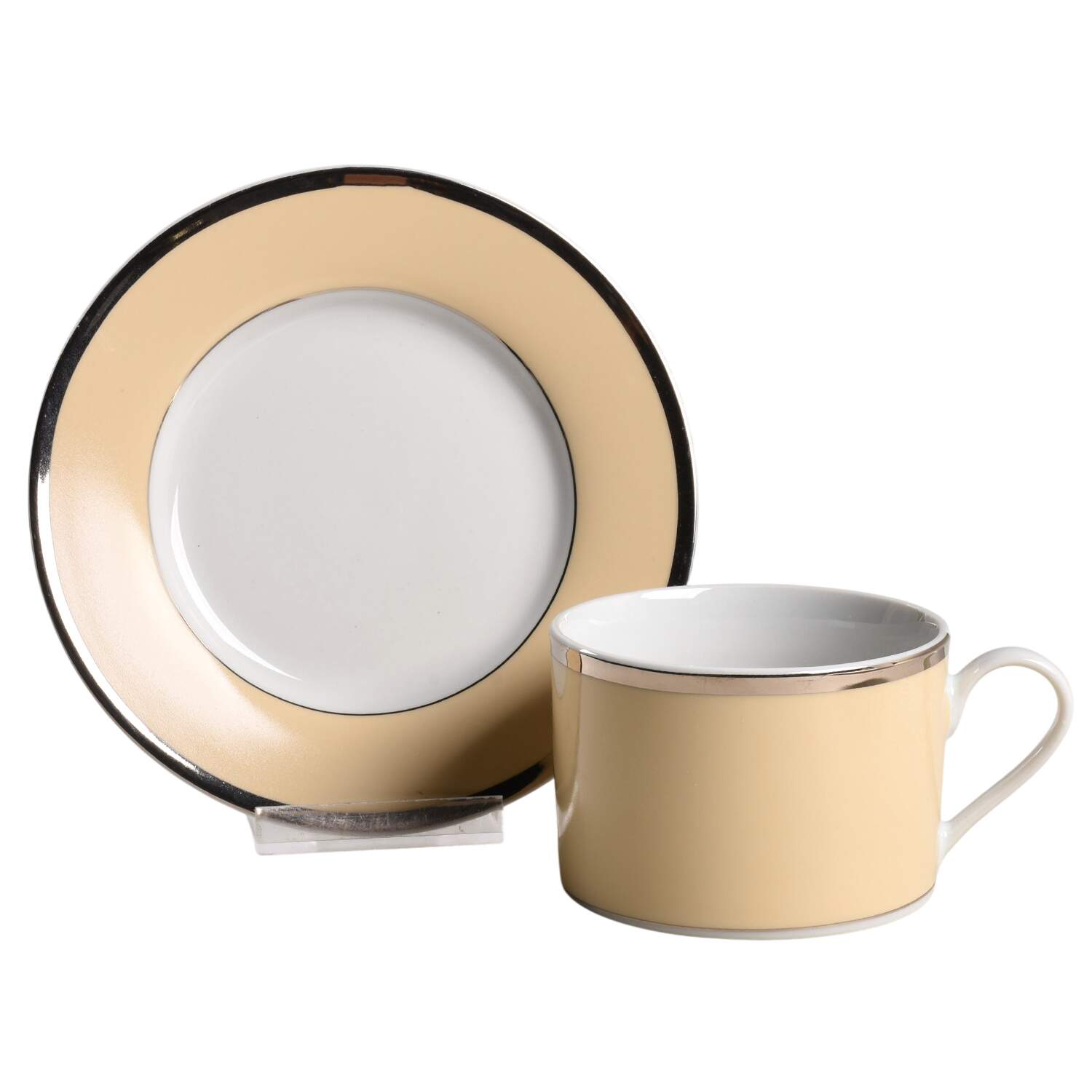 Grace Flat Cup & Saucer Set by Kennex Group (China)-1