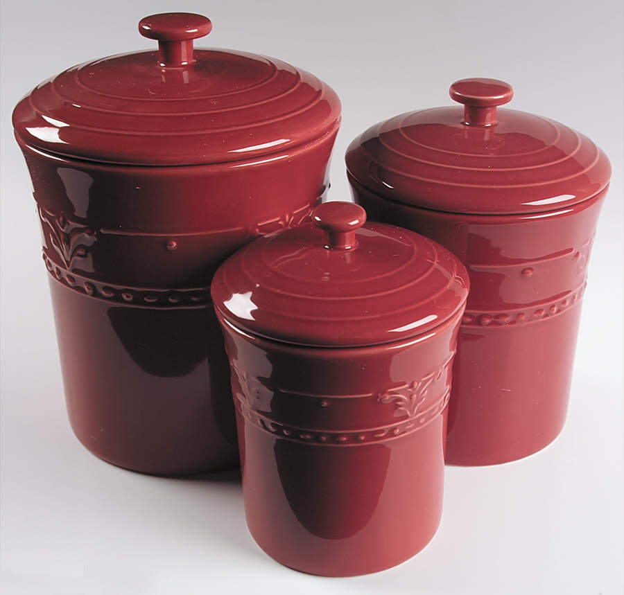 Florence Cinnamon (3 Piece) Canister Set (Box Set) by Kennex Group (China)-1