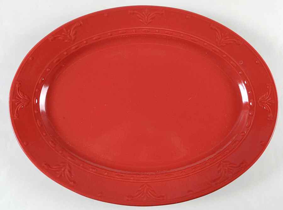 Florence Cinnamon 14" Oval Serving Platter by Kennex Group (China)-1