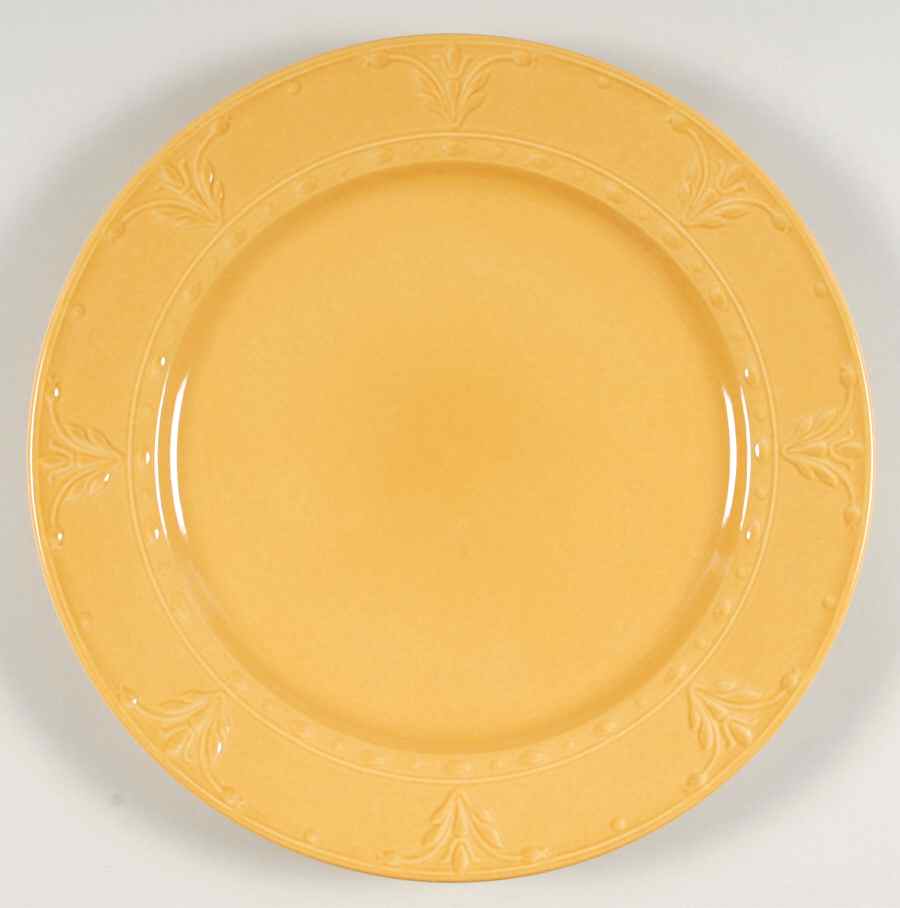 Florence Dijon Mustard 12" Chop Plate (Round Platter) by Kennex Group (China)-1