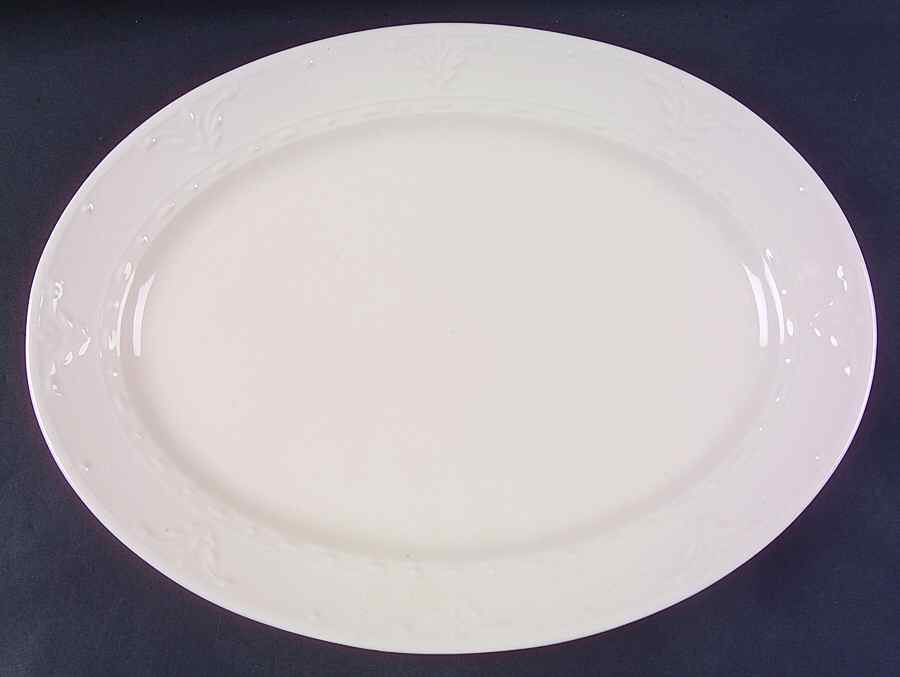 Florence Ivory 14" Oval Serving Platter by Kennex Group (China)-1