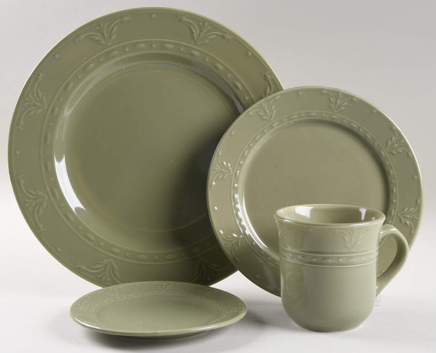 Florence Sage 4 Piece Place Setting by Kennex Group (China)-1