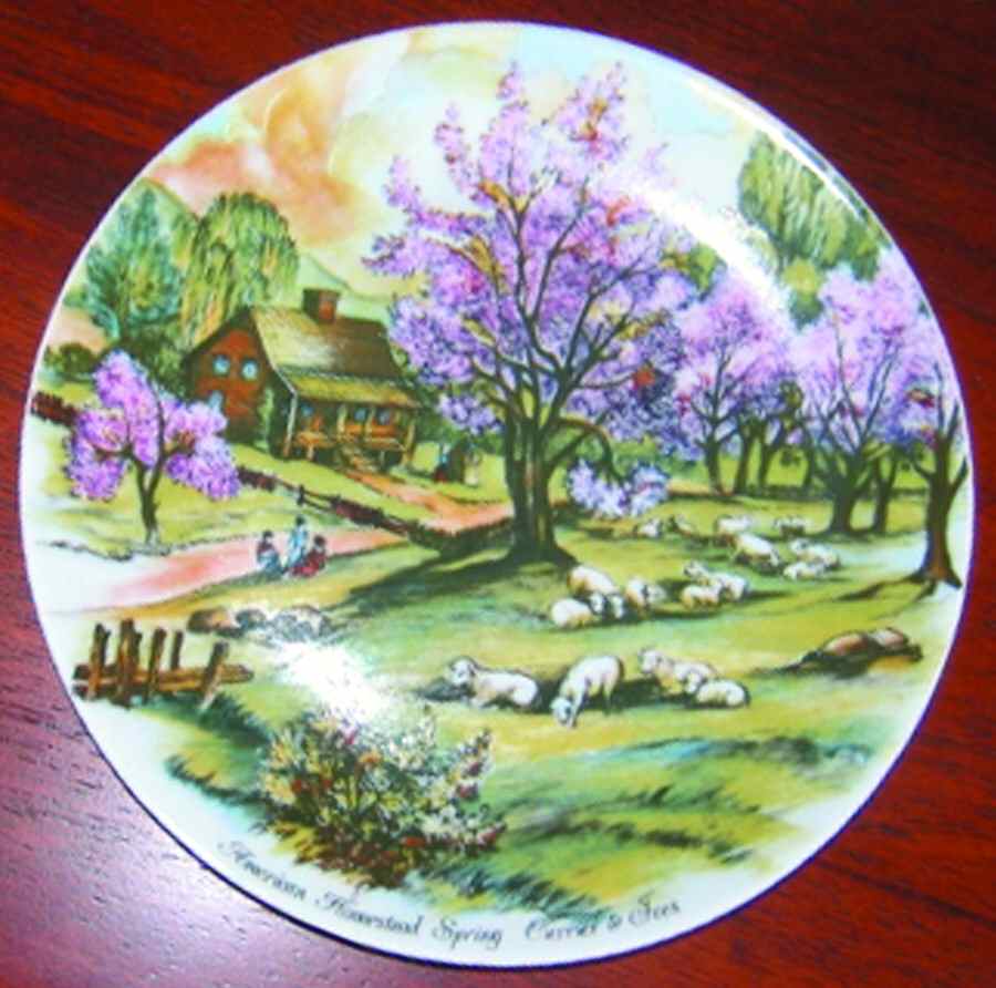 American Homestead Wall Plate by JKW Bavaria-1