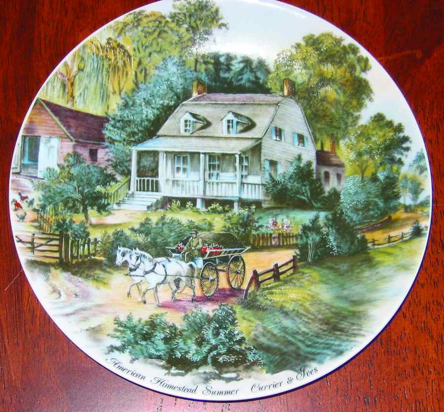 American Homestead Wall Plate by JKW Bavaria-1