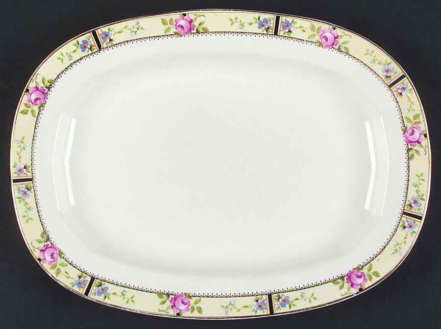KNO938 13" Oval Serving Platter by Edwin Knowles-1