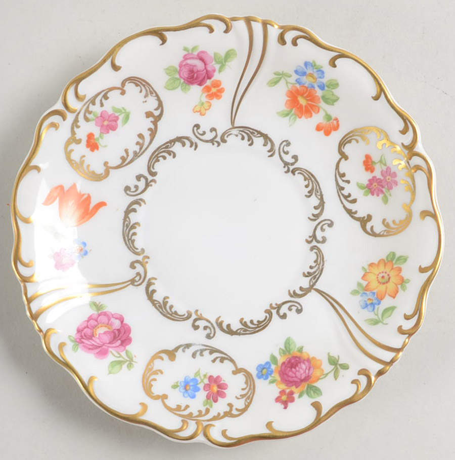 Old Dresden Design Saucer by K Steinmann-1