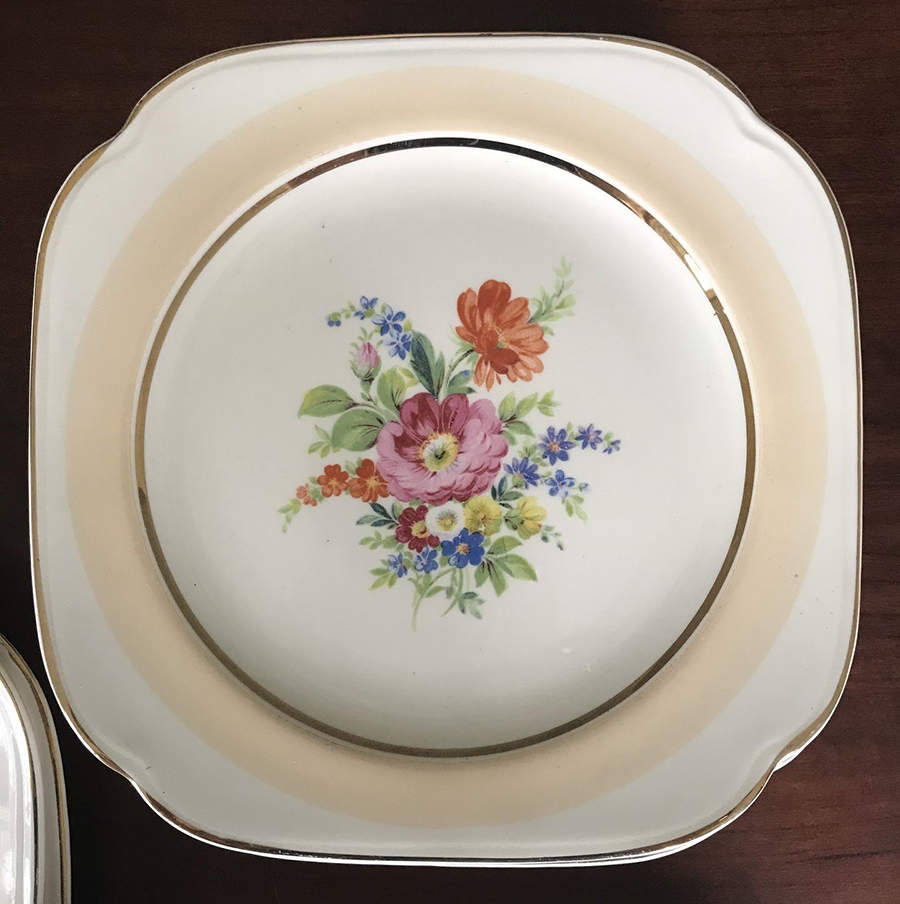 KNO949 Square Salad Plate by Edwin Knowles-1