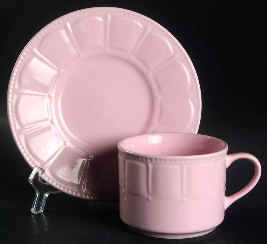 Preston Rose Flat Cup & Saucer Set by Kennex Group (China)-1