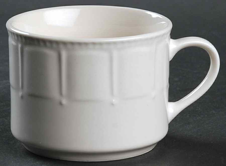 Preston White Flat Cup by Kennex Group (China)-1