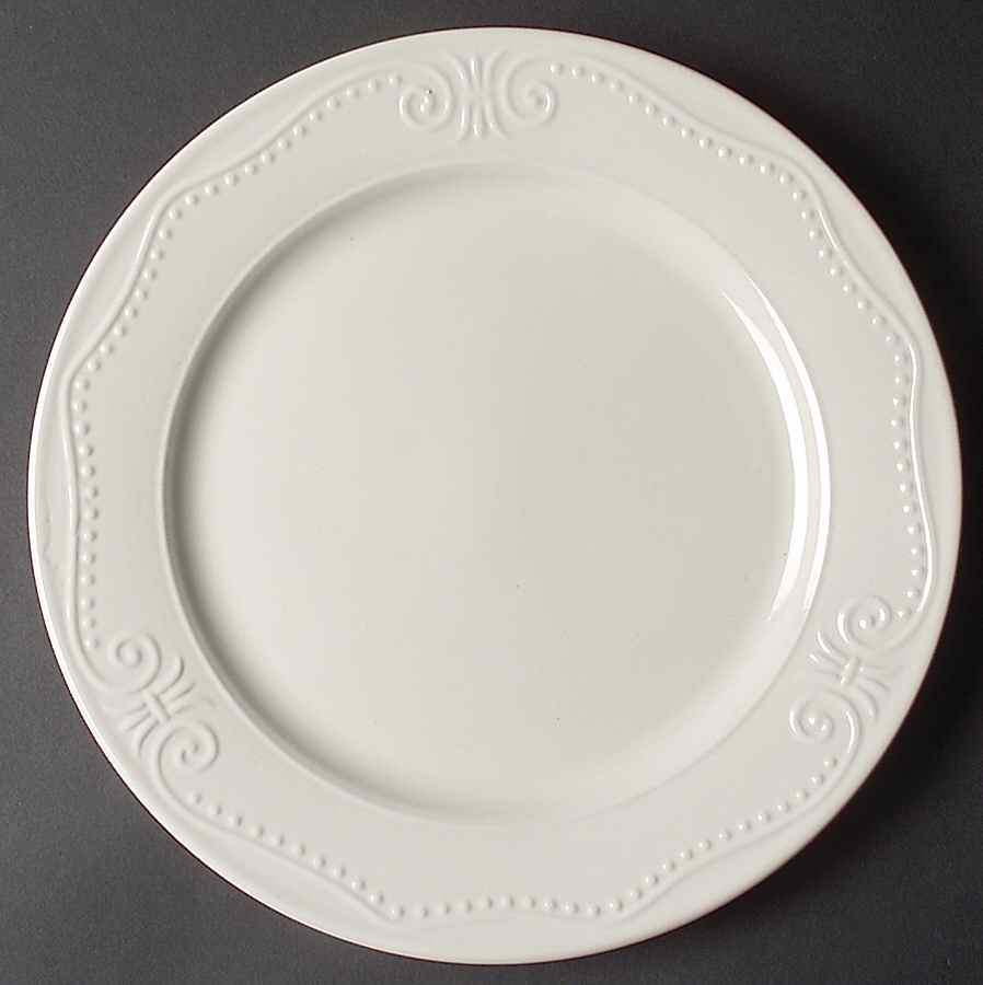Isabella Ivory 12" Chop Plate (Round Platter) by Kennex Group (China)-1