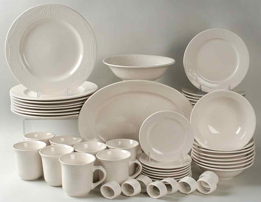 Isabella Ivory 50 Piece Set by Kennex Group (China)-1