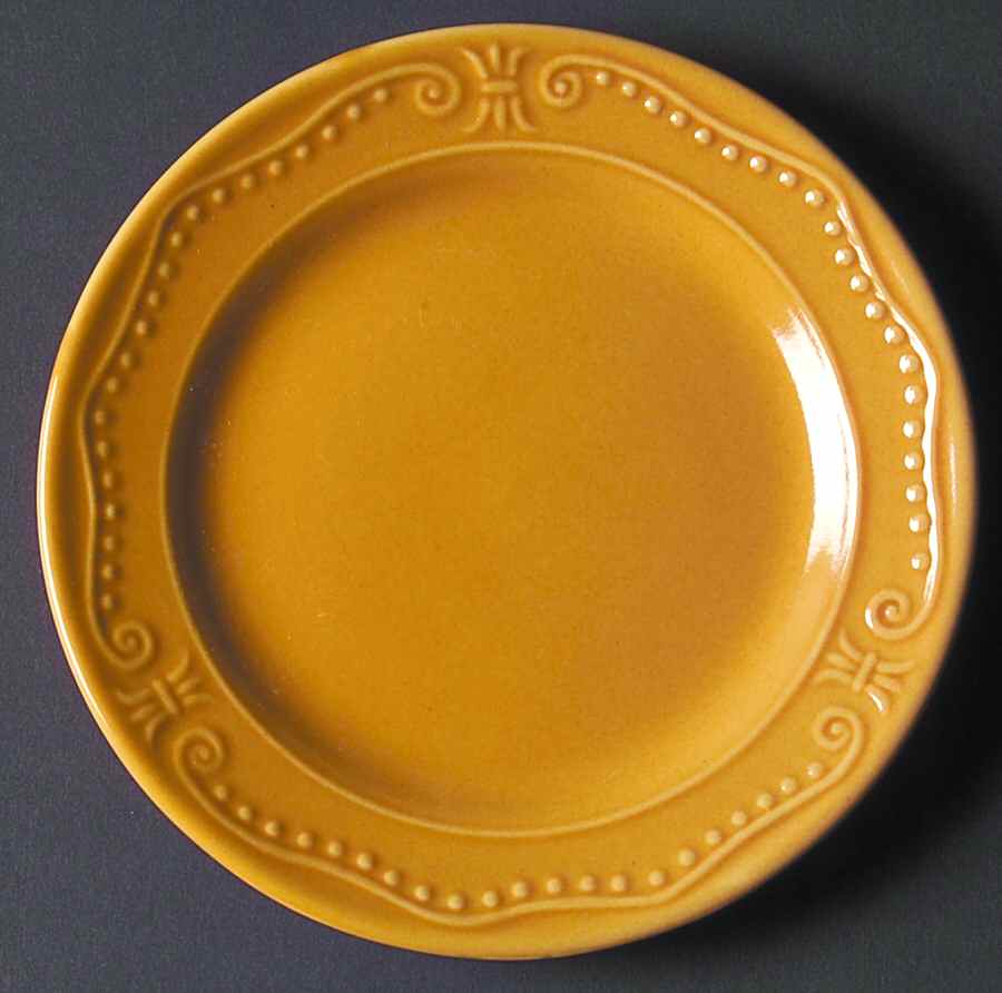 Isabella Mustard Bread & Butter Plate by Kennex Group (China)-1