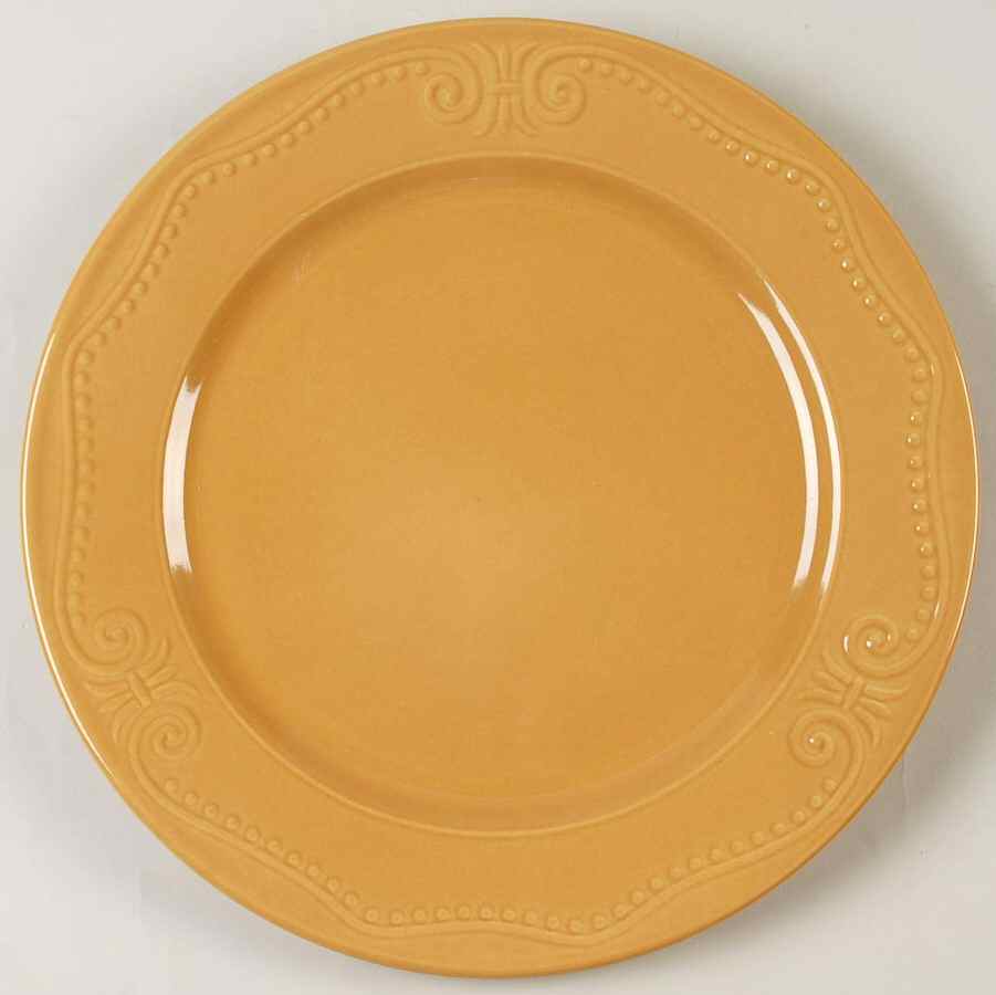 Isabella Mustard 12" Chop Plate (Round Platter) by Kennex Group (China)-1