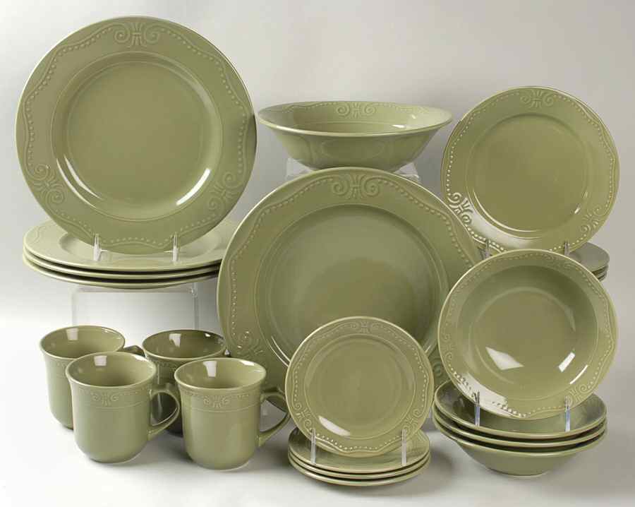 Isabella Sage Green 26 Piece Set by Kennex Group (China)-1