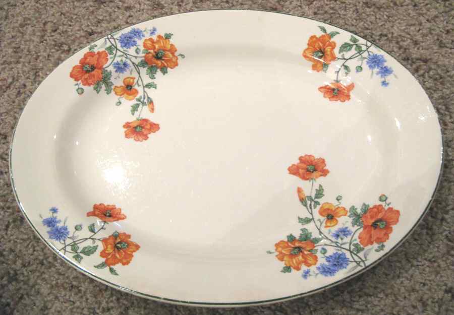 KTK149 13" Oval Serving Platter by Knowles, Taylor & Knowles-1