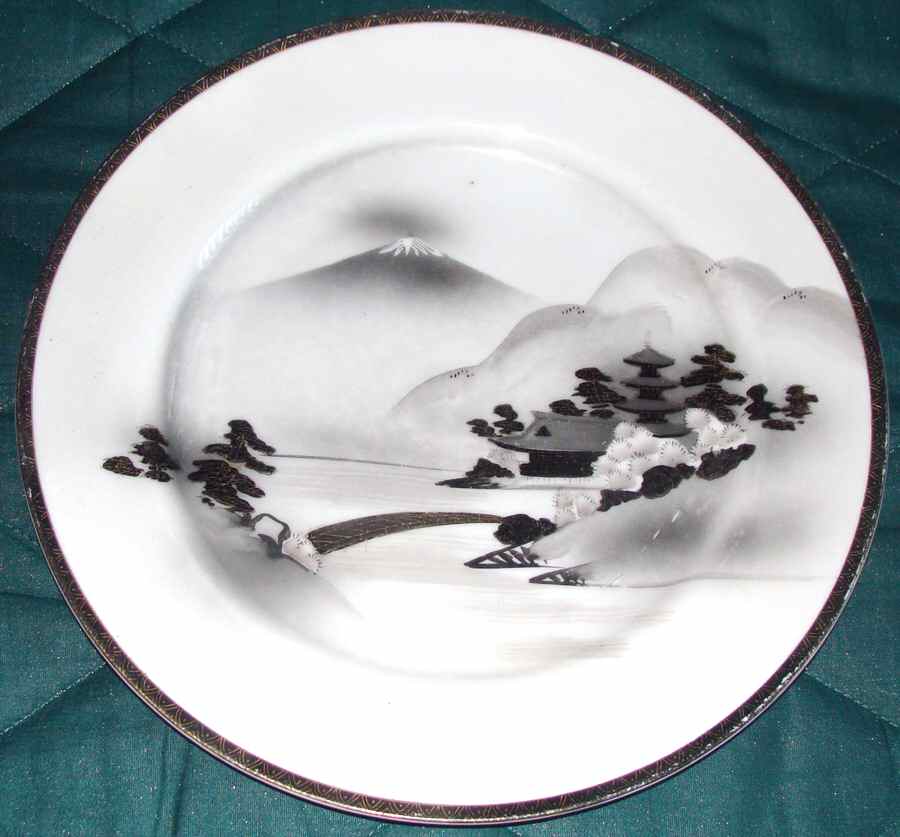 Orched Dinner Plate by Kutani-1