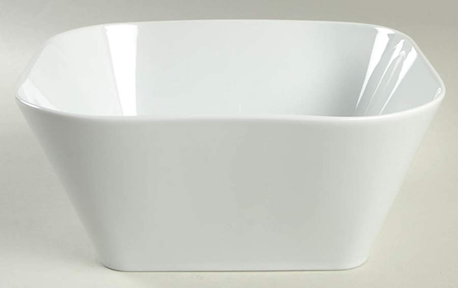 Cumulus (All White) 9" Square Vegetable Bowl by Kahla-1