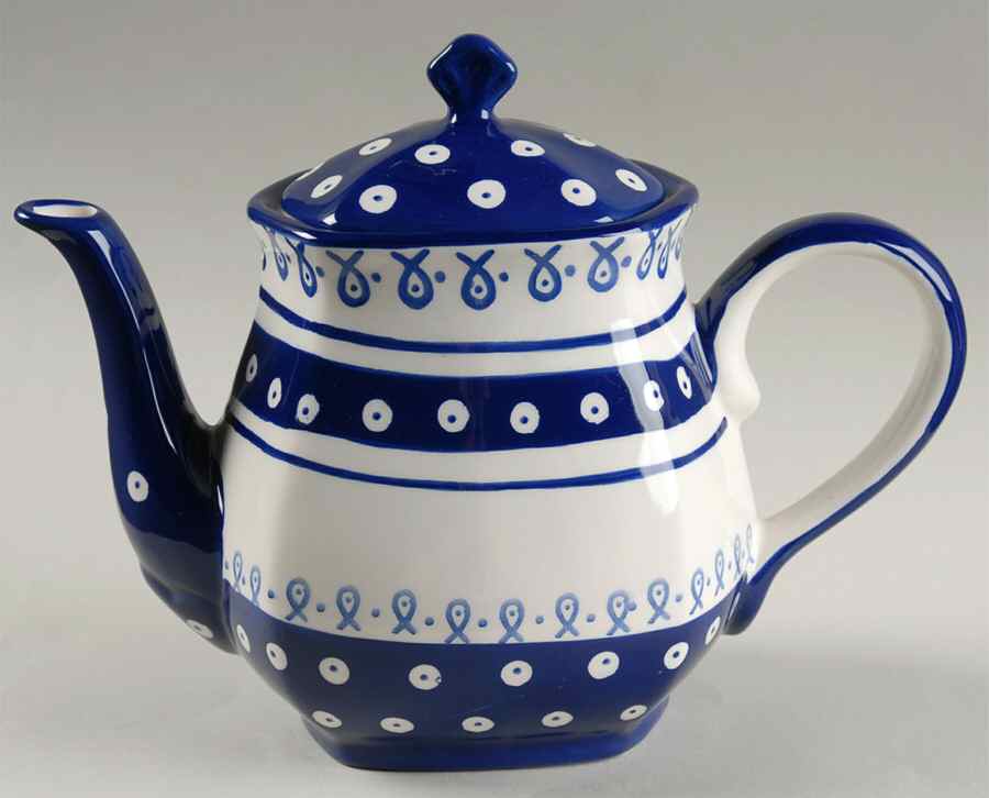 Dots Teapot & Lid by Kent Pottery-1