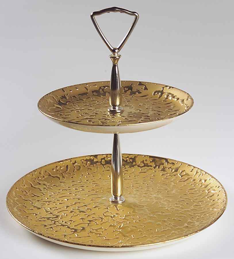KIW7 2 Tiered Serving Tray (Dinner & Salad Plate) by Kingwood-1