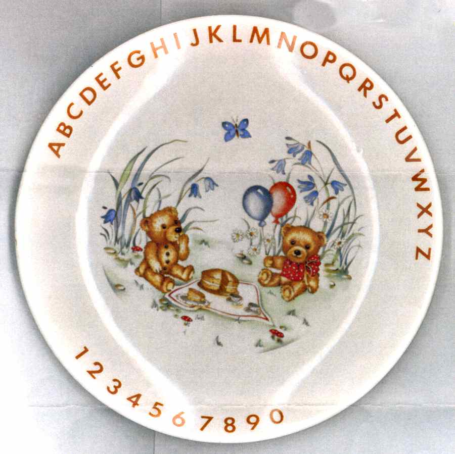 Teddy Bear Picnic Child's Bowl by James Kent (England)-1