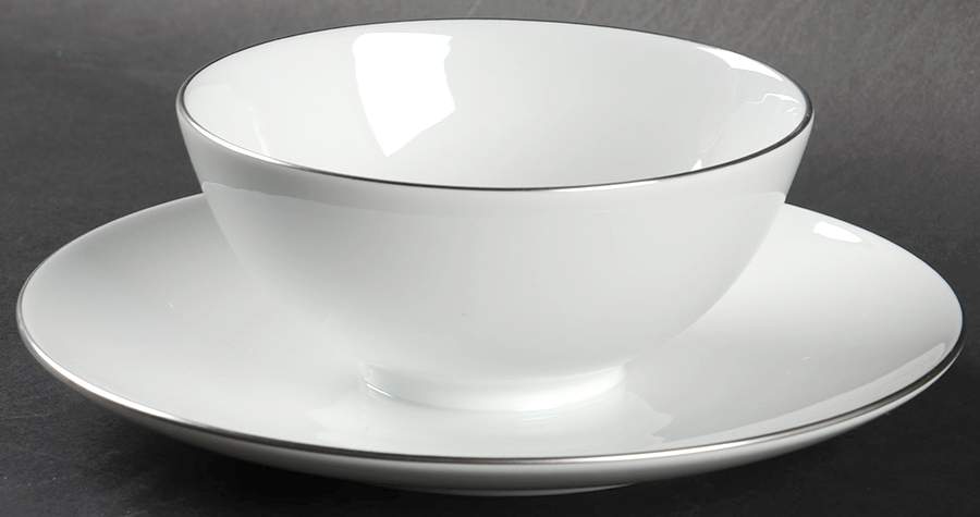 Decor 11 (Urbino) Gravy Boat with Attached Underplate by KPM-1