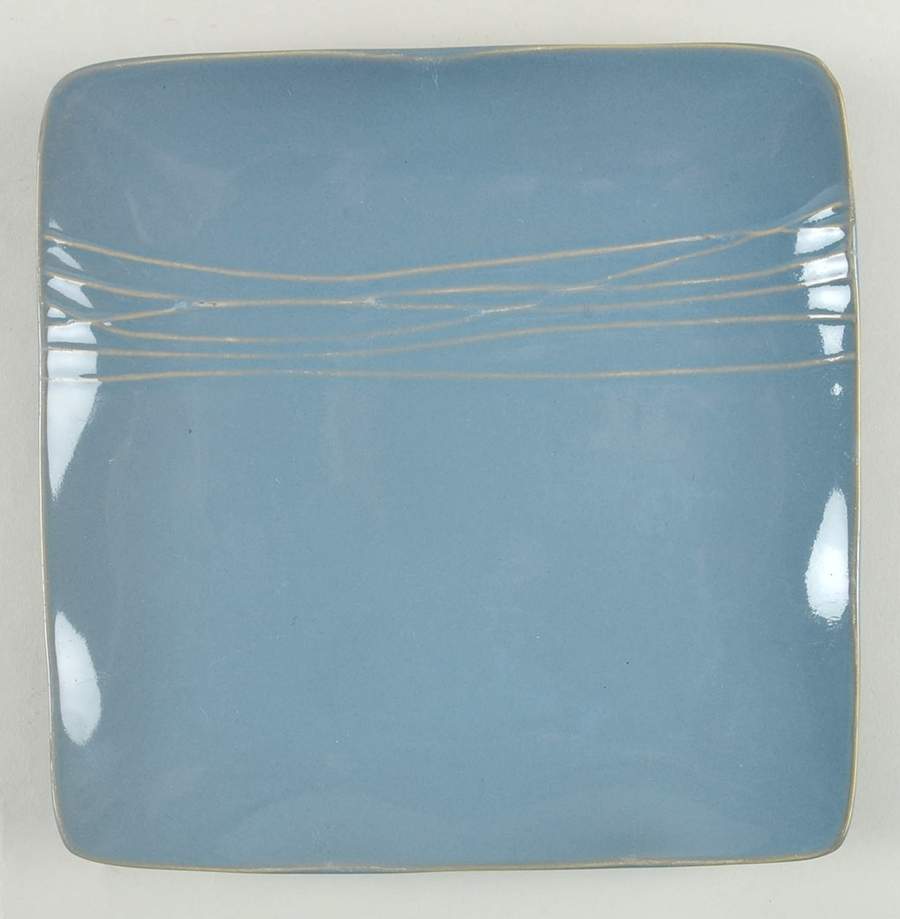 Blue Square Salad Plate by KN Karen Neuburger-1