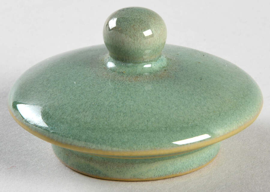 Green Lid for Sugar Bowl by KN Karen Neuburger-1