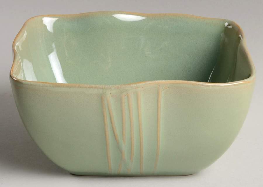 Green Square Soup/Cereal Bowl by KN Karen Neuburger-1
