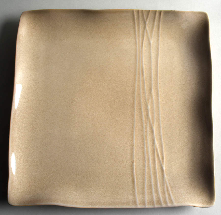 Linen 12" Square Serving Platter by KN Karen Neuburger-1