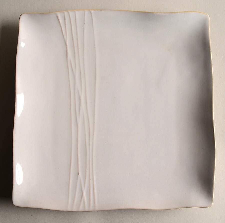 White 12" Square Serving Platter by KN Karen Neuburger-1