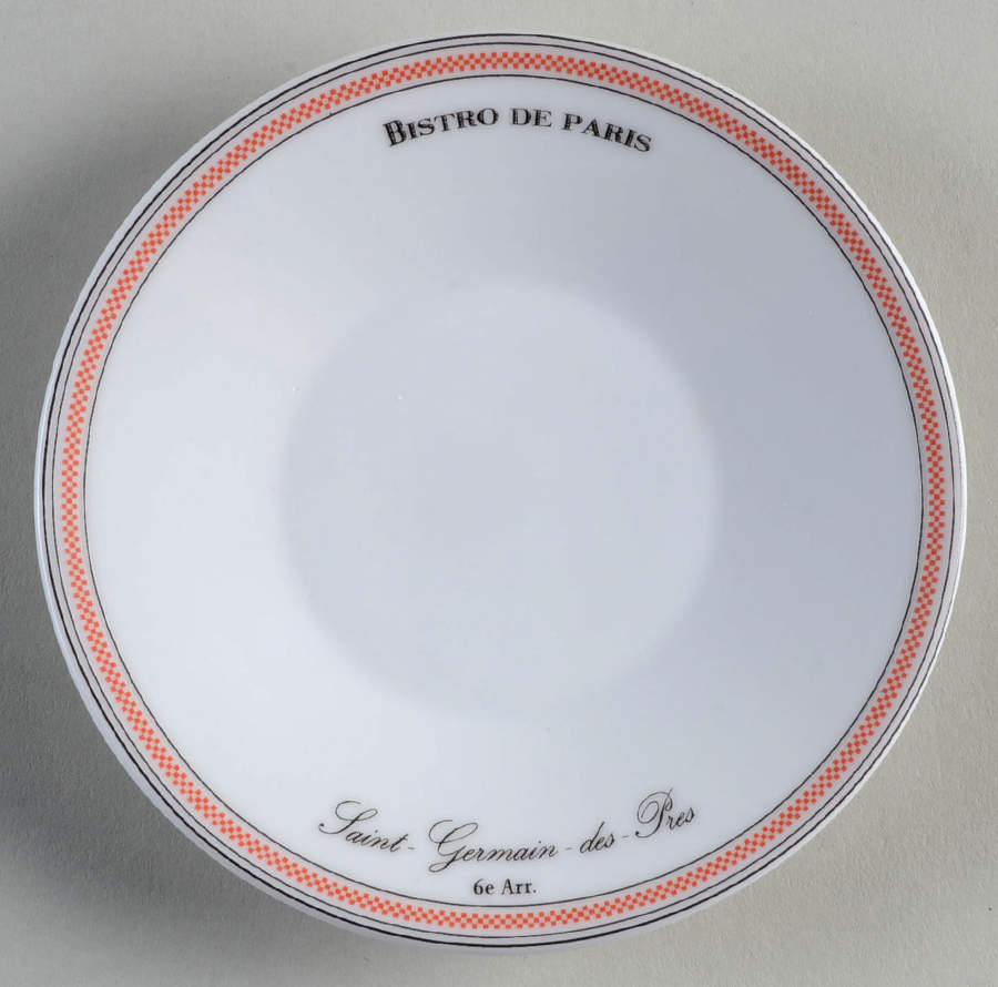 Bistro de Paris Saucer for Espresso Cup by Kiss That Frog-1