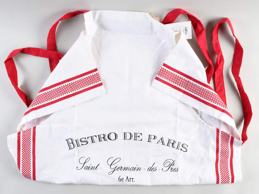 Bistro de Paris Cloth Kitchen Apron by Kiss That Frog-1
