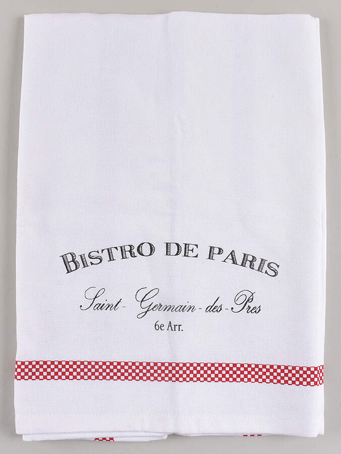 Bistro de Paris Cloth Kitchen Towel by Kiss That Frog-1