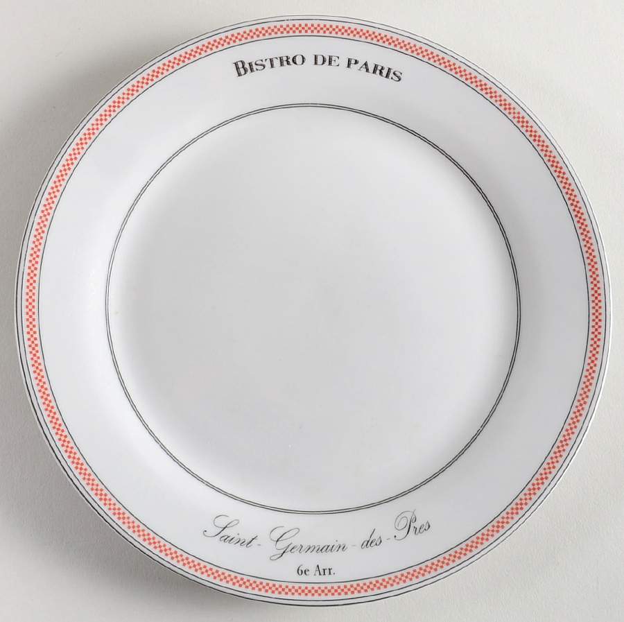 Bistro de Paris Salad/Dessert Plate by Kiss That Frog-1