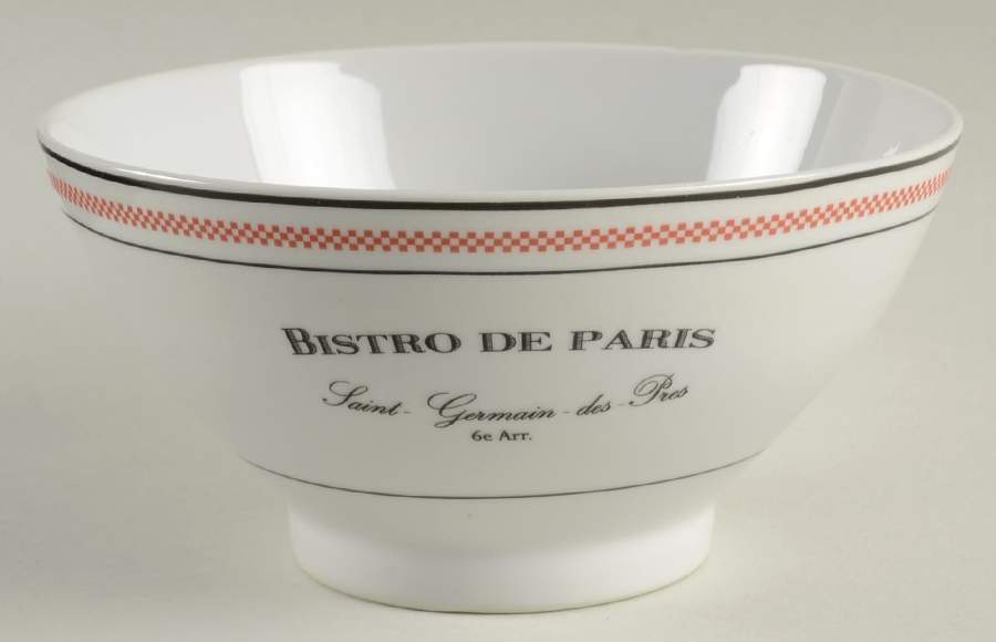 Bistro de Paris Soup/Cereal Bowl by Kiss That Frog-1