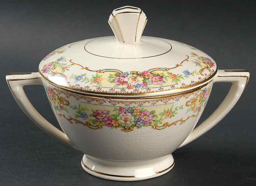 KNO1011 Sugar Bowl & Lid by Edwin Knowles-1