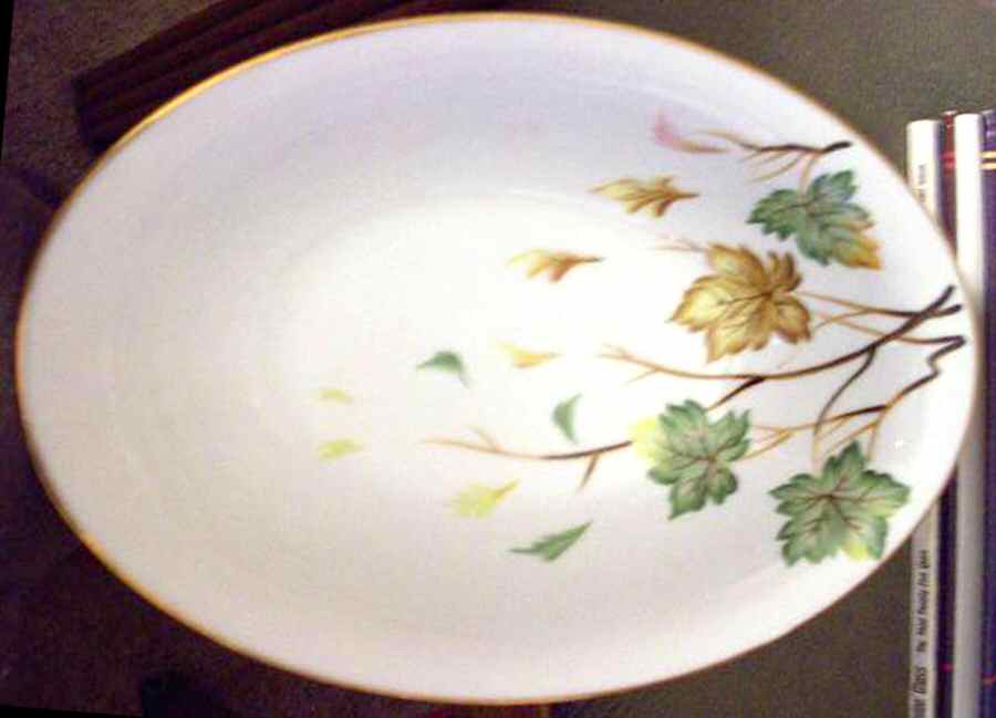 KUT275 9" Oval Vegetable Bowl by Kutani-1