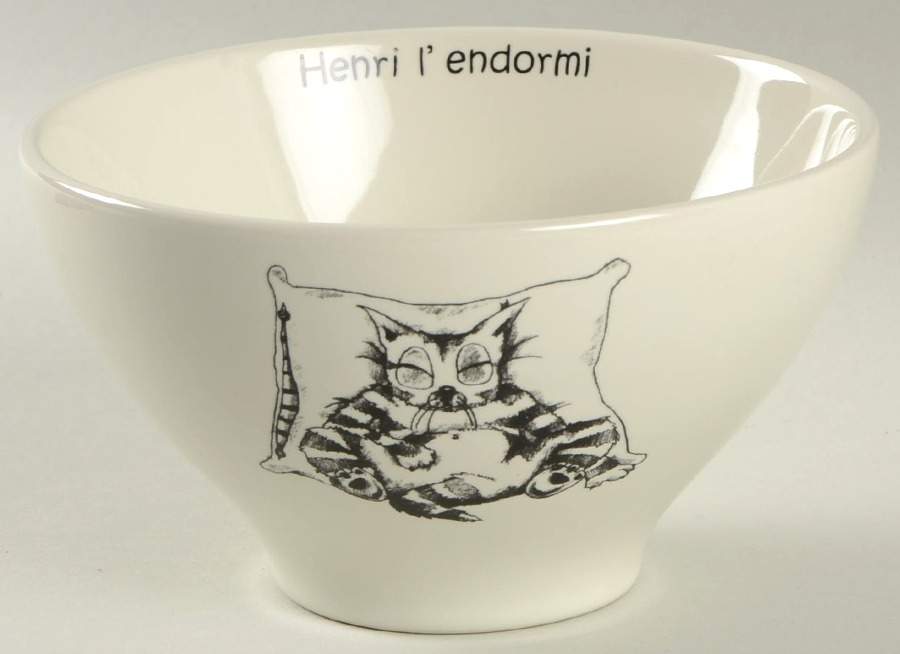 Cats of Paris Soup/Cereal Bowl by Kiss That Frog-1