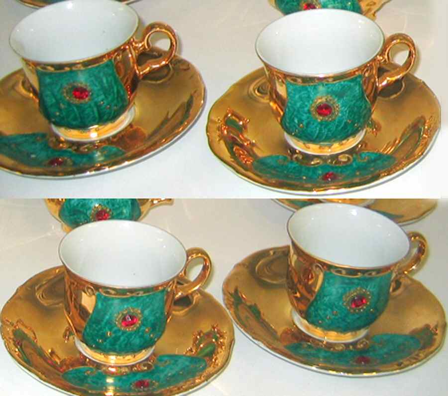 KRO28 Footed Cup & Saucer Set by Kronester-1
