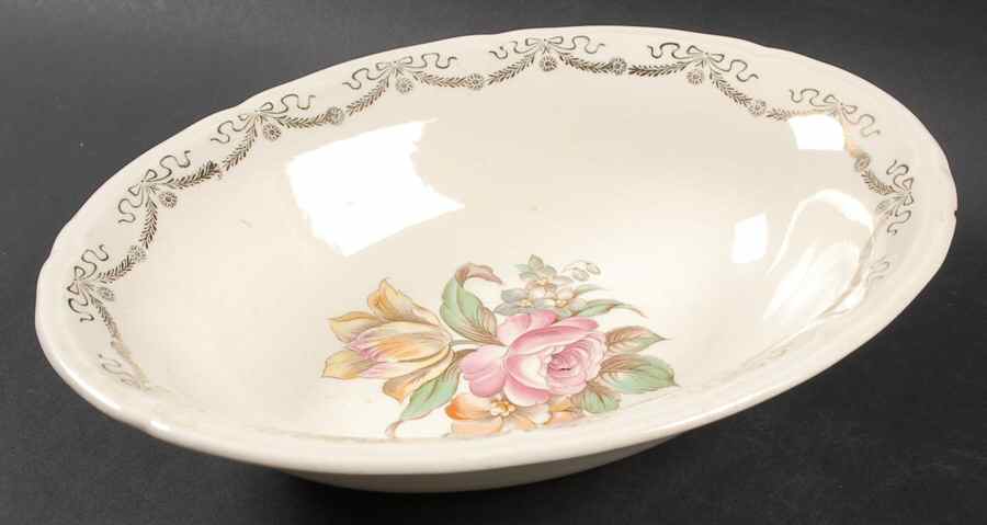 KNO1019 9" Oval Vegetable Bowl by Edwin Knowles-1