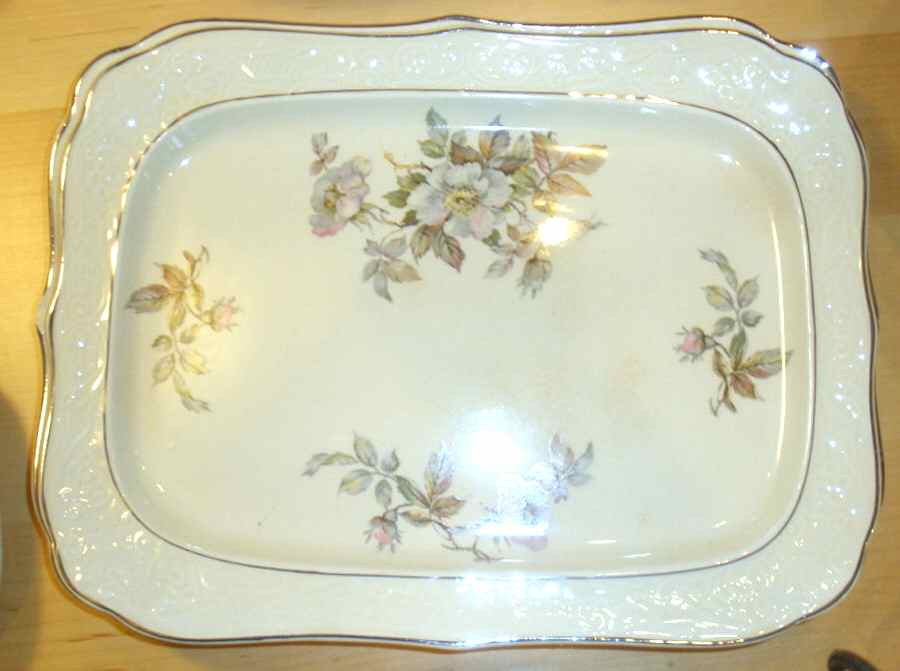 KNO1021 14" Rectangular Serving Platter by Edwin Knowles-1