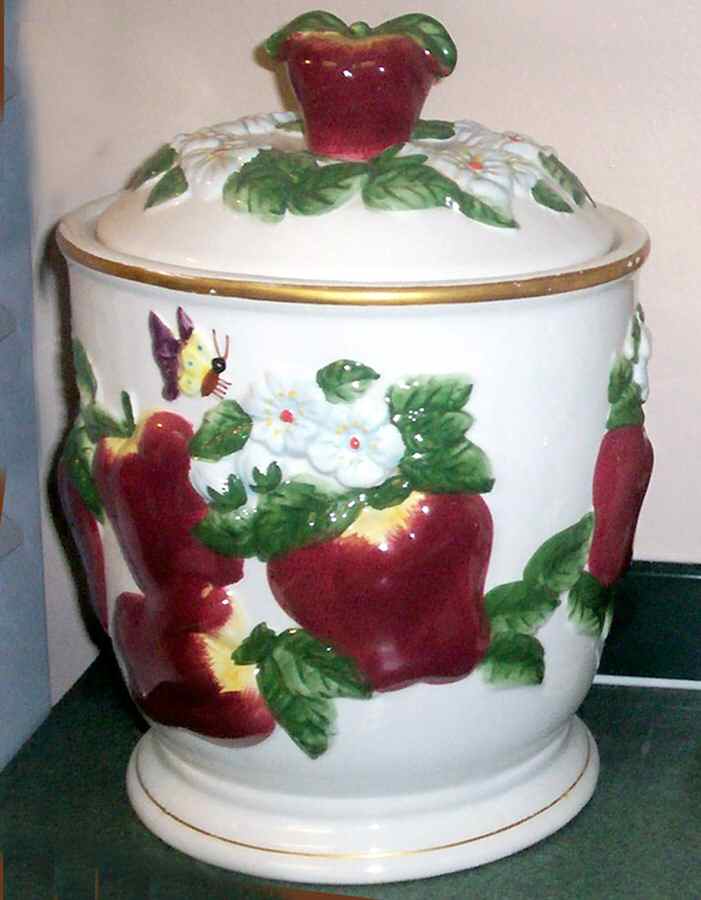 Apple Extra Large Canister & Lid by K.K. Merchandise-1