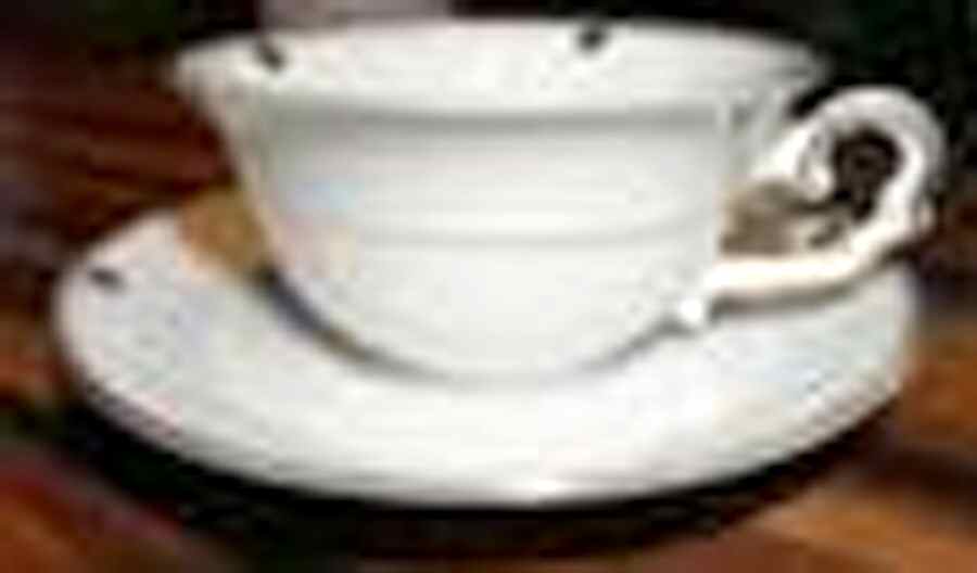 27168 Footed Cup & Saucer Set by KPM-1