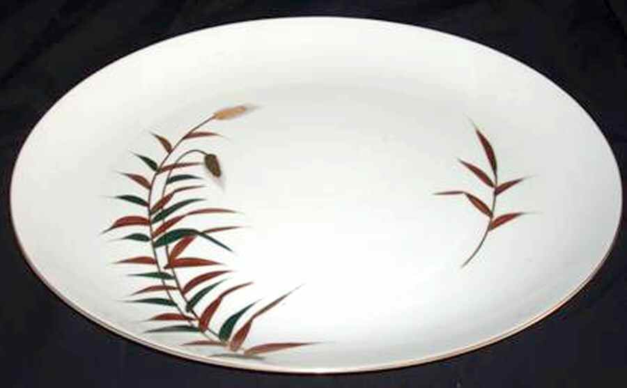 KUT289 14" Oval Serving Platter by Kutani-1