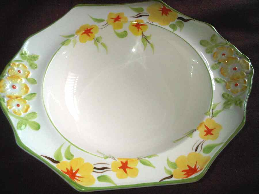 KNT41 Rim Soup Bowl by James Kent (England)-1