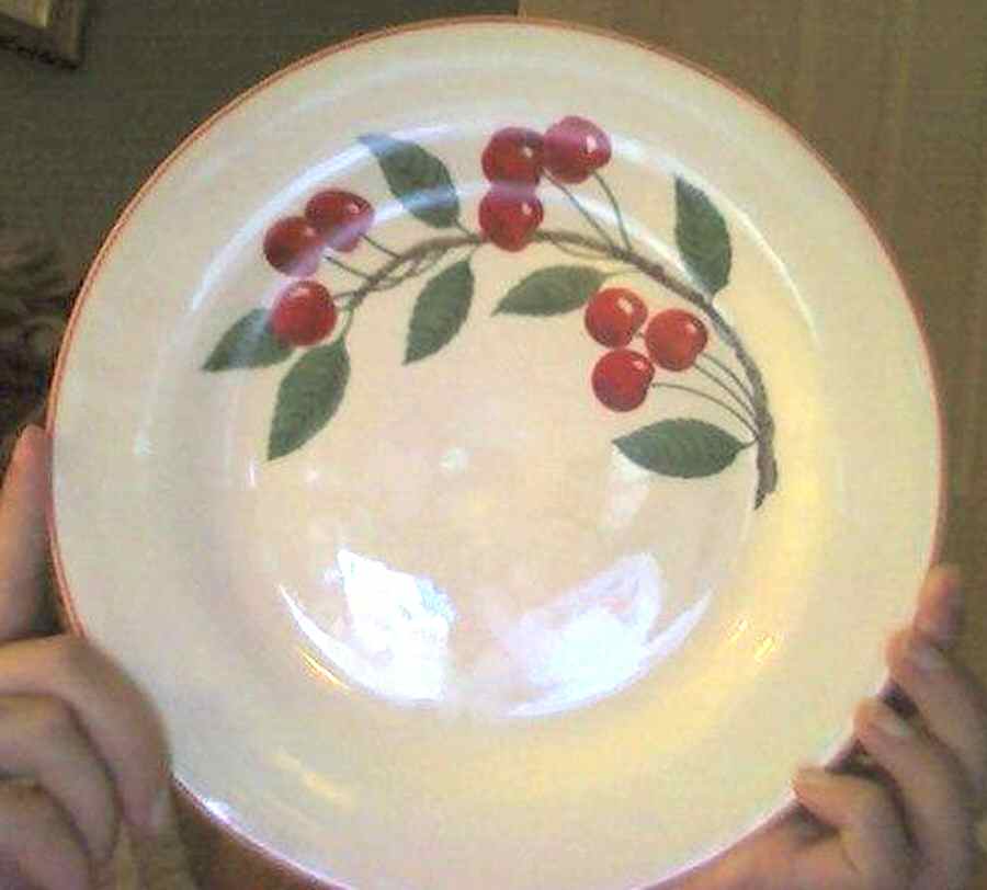 Cherry Dinner Plate by Edwin Knowles-1
