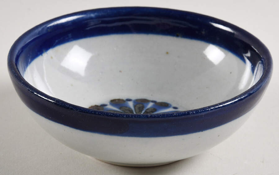 Guadalajara Blue Fruit/Dessert (Sauce) Bowl by Ken Edwards Pottery-1