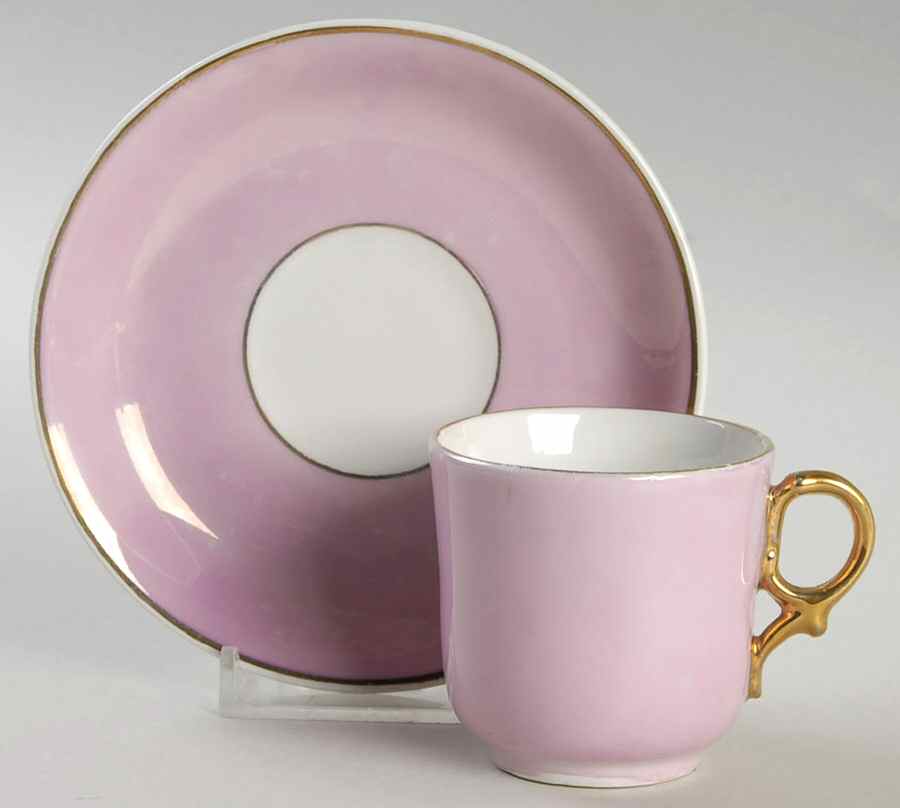 21742 Flat Demitasse Cup & Saucer Set by KPM-1
