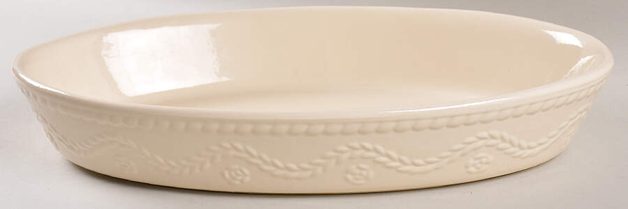 Aranware 13" Oval Baker by Kara Irish Pottery-1