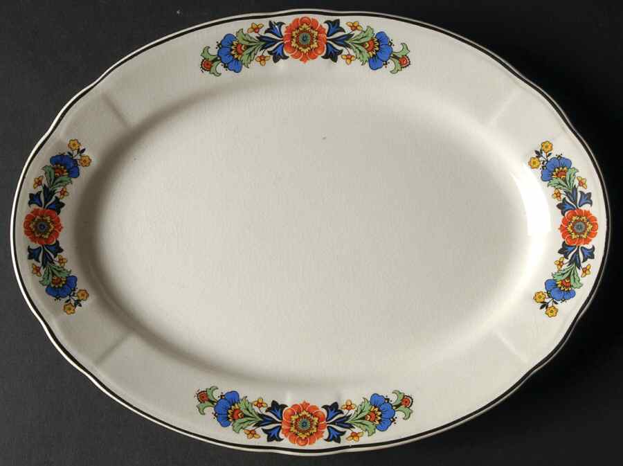 KTK180 10" Oval Serving Platter by Knowles, Taylor & Knowles-1